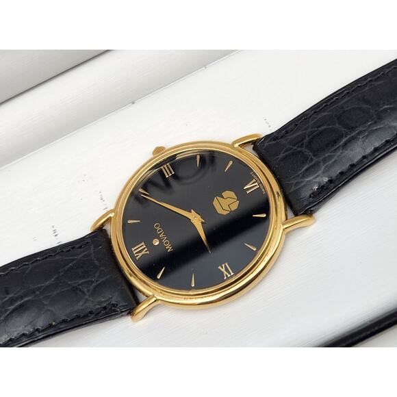 Movado Museum Classic Gold Tone Quartz Men's Wristwatch - New Battery - Picture 3 of 16